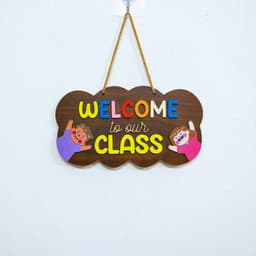 [23-29cm]  Bảng Gỗ Decor Trang Trí Lớp Học, Góc Học Tập, Mầm Non, Nhà Trường Treo Tường 7