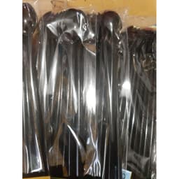 (COMBO 30 CÁI) Muỗng nhựa cafe, muỗng nhựa đen 20 cm 5
