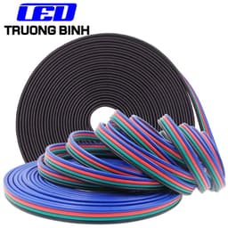 DÂY ĐIỆN 4 LÕI MẠ THIẾC SM4PIN DÀNH CHO LED RGB 7 MÀU VÀ LED FULL MÀU 4PIN 2