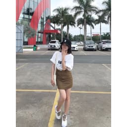 Chân Váy kaki nữ bassic form A lưng cao có quần trong m506 9