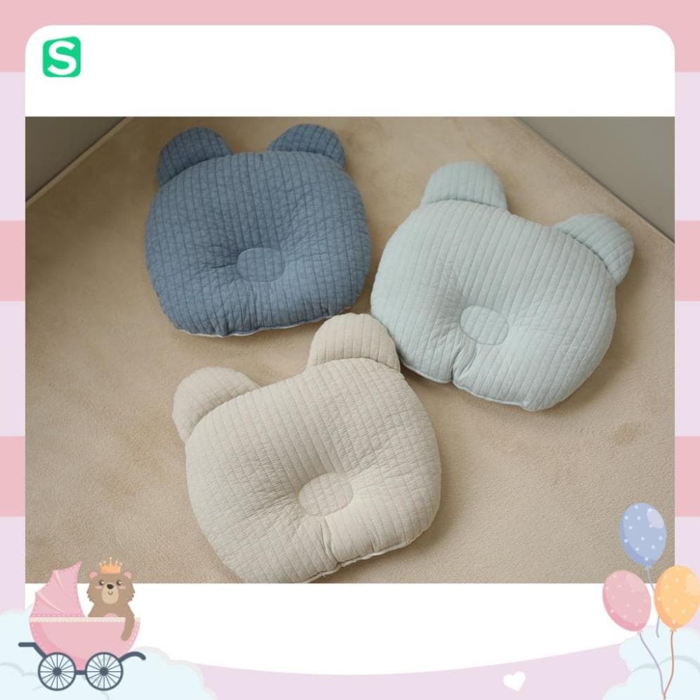 Gối đệm thoáng khí chống bẹp đầu Amante Hàn Quốc cho bé từ sơ sinh<Chính hãng> Chính Hãng