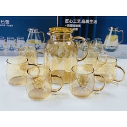 Bình Nước Thủy Tinh Chịu Nhiệt 1L8 Có Quai Cầm, Bình Đựng Nước 1800ml Nắp Sang Trọng, Dùng Pha Trà – Nước Hoa Quả 3