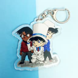 Mua 1 tặng 1 ( Mica trong acrylic) Móc khóa Conan THÁM TỬ LỪNG DANH ver best friend in hình thần tượng chibi 3