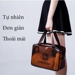 Túi mỹ phẩm sét 3 trong suốt đựng đồ du lịch thời trang GIA DỤNG VĨNH NGÂN 2