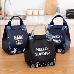 Túi Giữ Nhiệt Đựng Cơm Chống Thấm, Túi Đựng Đồ Ăn Văn Phòng, Túi Lunch Bag Hàn Quốc 2
