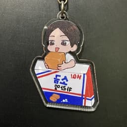 (mua 1 tặng 1) ( Mica trong acrylic ) Móc khóa in hình HAIKYUU! Vua Bóng Chuyền ver ÔM ĐỒ anime chibi M03 7
