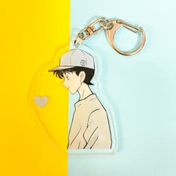 (mua 1 tặng 1) ( Mica ) Móc khóa CONAN DETECTIVE RAN LOVE SHINICHI shinran quà tặng in hình anime chibi 2