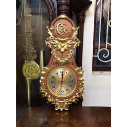 Tranh Đồng Hồ Gỗ Hương Đá Kích Thước 30*60cm 3