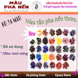 Màu pha nến thơm handmade dạng rắn - Màu pha nến thơm màu tươi sáng và dễ hòa tan - Nguyên liệu handmade 2