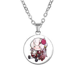 Vòng cổ in hình GAWR GURA Hololive Vtuber phụ kiện trang sức phong cách anime chibi 3