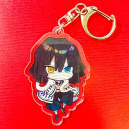 (mua 1 tặng 1) ( Mica ) Móc khóa KIMETSU NO YAIBA THANH GƯƠM DIỆT QUỶ ver CẦM KIẾM anime chibi đáng yêu 6
