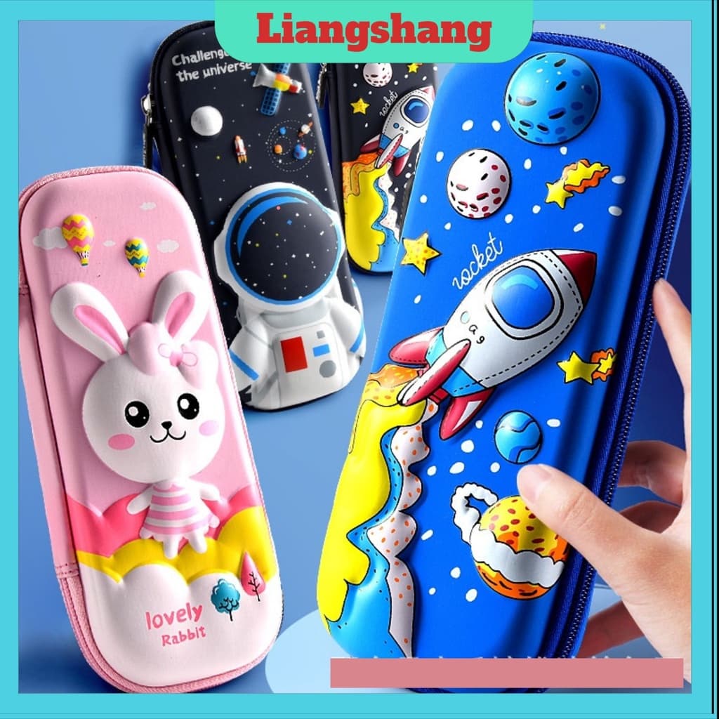 Hộp Bút In Lụa Họa Tiết Dễ Thương Sáng Tạo Cho Bé - Hộp Đựng Bút Họa Tiết In Nổi 3D Vải Chống Thấm Nước Nhiều Mẫu Cute.