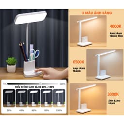 Đèn học để bàn TLDL EBL cao cấp có loại Tích điện Đèn bàn LED đọc sách Làm việc bảo vệ mắt sạc pin Không dây chân USB 8