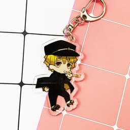 Mua 1 tặng 1 ( Mica trong acrylic ) Móc khóa Kimetsu no Yaiba Thanh gươm diệt quỷ Zenitsu anime chibi 8