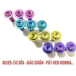 (Mua từ 2) Ốc titan 8li25 dủ MỎNG dẹp gắn đĩa tất cả dòng xe cực sáng đẹp 8