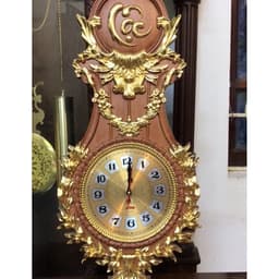 Tranh Đồng Hồ Gỗ Hương Đá Kích Thước 30*60cm 1