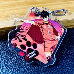 (Mua 1 tặng 1) Móc khóa in hình HAIKYUU!! VUA BÓNG CHUYỀN ver HÌNH THOI anime chibi Mica trong acrylic 6