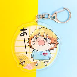 (mua 1 tặng 1) ( Mica ) Móc khóa KIMETSU NO YAIBA THANH GƯƠM DIỆT QUỶ VER CỬA SỔ quà tặng dễ thương 6