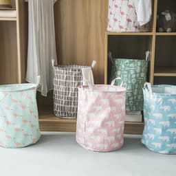 Giỏ vải đựng đồ đa năng, sọt vải để quần áo vải bố chống thấm nước 3