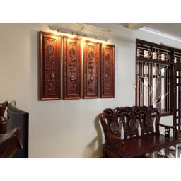 Bộ Tranh Tứ Bình Gỗ Hương Kích Thước 37*117cm 1