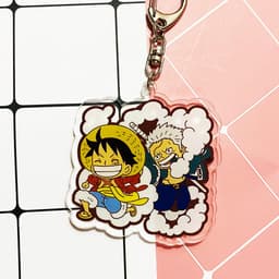 (mua 1 tặng 1) ( Mica ) Móc khóa One Piece Đảo Hải Tặc ver đồng chí quà tặng dễ thương anime chibi 8