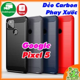 [Ảnh Thật] Ốp Lưng Google Pixel 5 Dẻo Carbon Phay Xước Chống Sốc 1