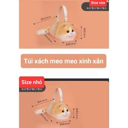 [TÚI] Túi xách mèo con siêu dễ thương lông mềm nhiều màu 2