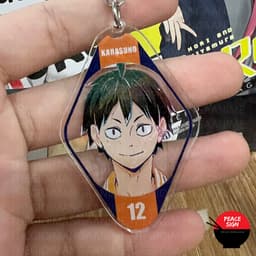 (Mua 1 tặng 1) Móc khóa thành viên KARASUNO HAIKYUU!! VUA BÓNG CHUYỀN anime chibi mica trong acrylic xinh xắn độc đáo 7