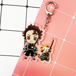 (mua 1 tặng 1) ( Mica ) Móc khóa Kimetsu no Yaiba Thanh gươm diệt quỷ ver kuma quà tặng dễ thương anime chibi 5