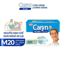 [COMBO 3 GÓI] Tã dán Người Lớn Caryn đủ size M/L/XL 20- Thấm hút tốt, khử mùi, chính hãng 5