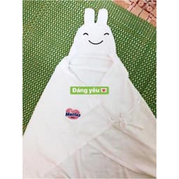 KHĂN CHOÀNG TẮM SỢI TRE KHÁNG KHUẨN HÌNH THỎ ĐÁNG YÊU (72X120) - QUÀ TẶNG MERRIES 5