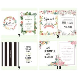 Poster 2 mặt chụp ảnh lookbook trang trí sản phẩm 27*20cm ( Poster mùa hè ) 5