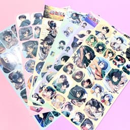 Ảnh dán sticker in hình ATTACK ON TITAN ĐẠI CHIẾN TITAN anime chibi trang trí xinh xắn 1