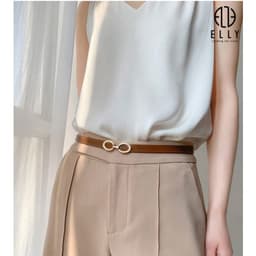 [Tặng hộp 20.10] Thắt lưng nữ ELLY ED62 khóa móc cài da thật cao cấp dây nịt nữ thời trang chính hãng 2