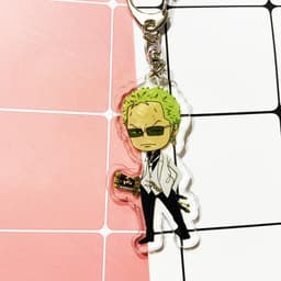 (Mua 1 tặng 1) Móc khóa One Piece Đảo Hải Tặc Zoro quà tặng xinh xắn dễ thương in hình anime chibi 6