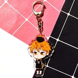 (mua 1 tặng 1) Móc khóa mica Haikyuu Vua bóng chuyền ver ĐỨNG hình in 2 mặt 2
