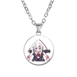Vòng cổ in hình GAWR GURA Hololive Vtuber phụ kiện trang sức phong cách anime chibi 2