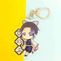 Mua 1 tặng 1 (Mica trong acrylic) Móc khóa KIMETSU NO YAIBA THANH GƯƠM DIỆT QUỶ VER KÈM BẢNG TÊN quà tặng xinh xắn 7
