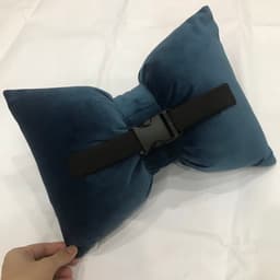 Gối tựa đầu ô tô vải nhung cao cấp hình nơ sang chảnh 8