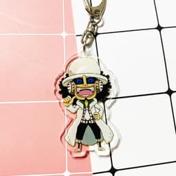 (mua 1 tặng 1) ( Mica ) Móc khóa One Piece Đảo Hải Tặc ver đồ trắng quà tặng dễ thương in hình anime chibi 3