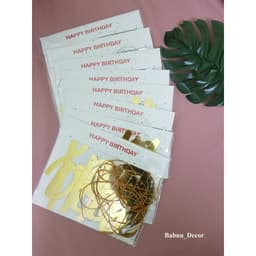 Dây chữ HAPPY BIRTHDAY ép kim trang trí sinh nhật 3