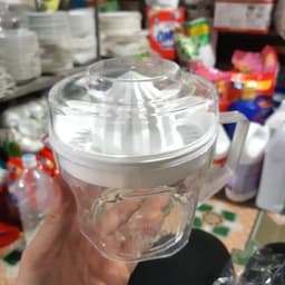 Bộ vắt cam INOX tiện dụng-Nắp vắt cam nhựa Việt Nhật kèm ca đong định mức 13