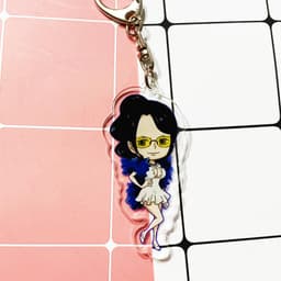 (mua 1 tặng 1) ( Mica ) Móc khóa One Piece Đảo Hải Tặc ver đồ trắng quà tặng dễ thương in hình anime chibi 6