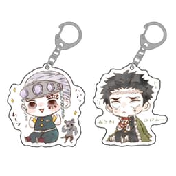 (mua 1 tặng 1) Móc Khóa Mica Trong Acrylic Kimetsu no Yaiba ver NGỒI Nhân Vật Anime quà tặng xinh xắn dễ thương 2