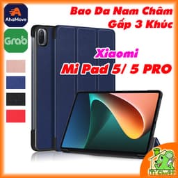 [Ảnh Thật] Bao Da MTB Xia0mi Mi Pad 5/ 5 PRO 11" 2021 Gấp 3 Khúc Lưng Cứng Có Nam Châm 1