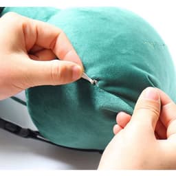 Gối tựa đầu ô tô vải nhung cao cấp hình nơ sang chảnh 4