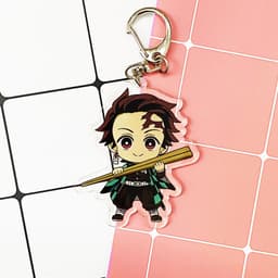 (mua 1 tặng 1) ( Mica trong acrylic ) Móc khóa Kimetsu no Yaiba Thanh gươm diệt quỷ Tanjiro anime chibi 8