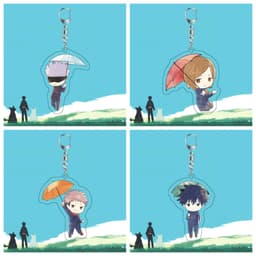 (mua 1 tặng 1) ( mica ) Móc khóa in hình CHÚ THUẬT HỒI CHIẾN JUJUTSU KAISEN móc treo anime trang trí trưng bày xinh xắn 3