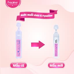 Combo Nước Muối Sinh Lý FYSOLINE Hồng 40 Ống và Kháng Khuẩn Vàng 5 ống Nhỏ Mắt Mũi Miệng Hiệu Quả Cho Bé 7