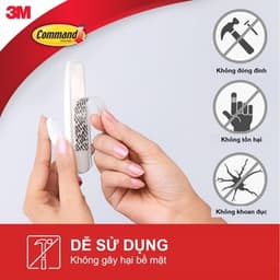 Móc dán tường Command 3M nhiều kích cỡ, chịu lực tốt, bám cực chắc, dễ dàng tháo lắp 9
